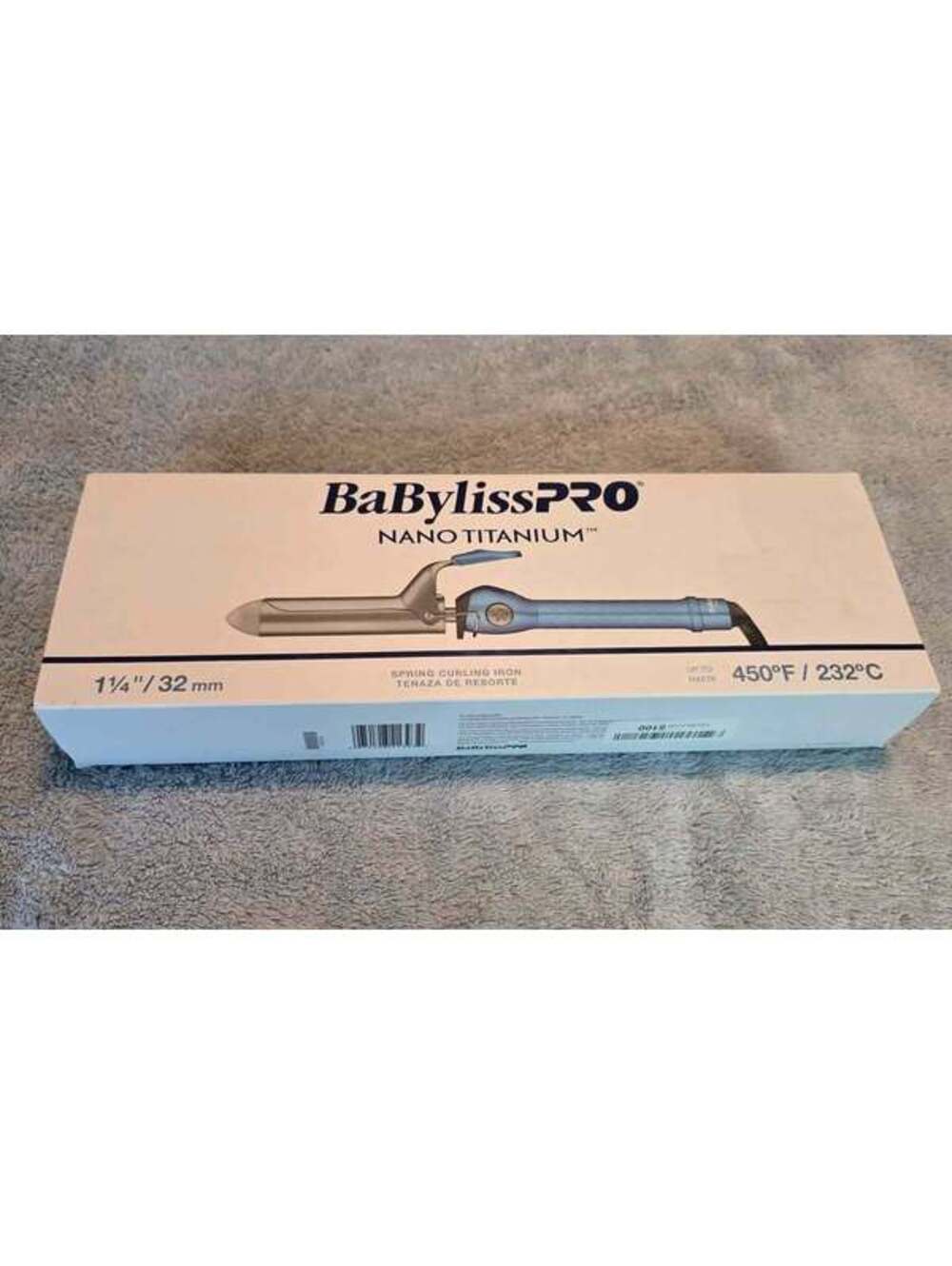 BaBylissPRO Nano Titanium 1 1/4" Spring Curling Iron